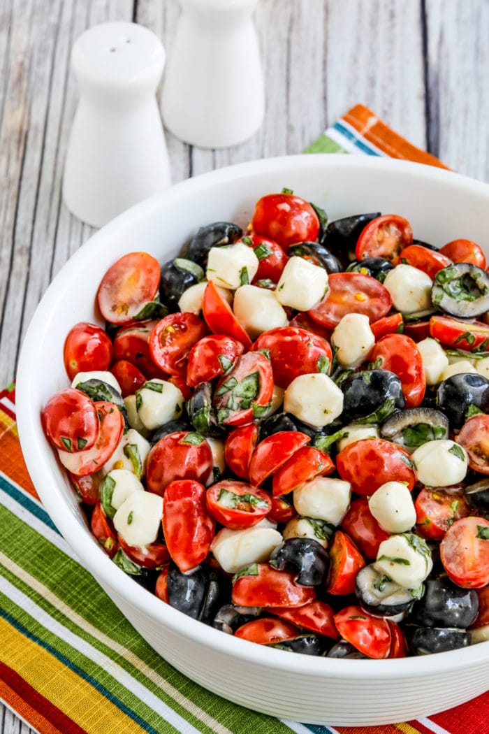 Tomato Olive and Fresh Mozzarella Salad