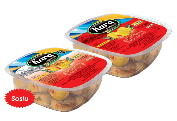 Pepper Stuffed Green Olives Vacuum