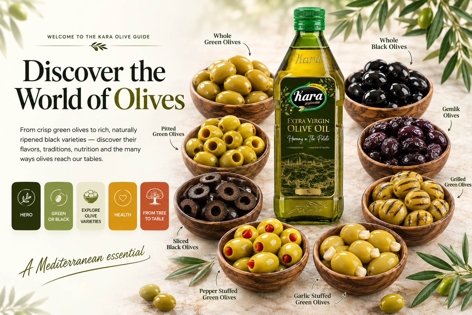 KARA Olive Guide - Discover the World of Olives